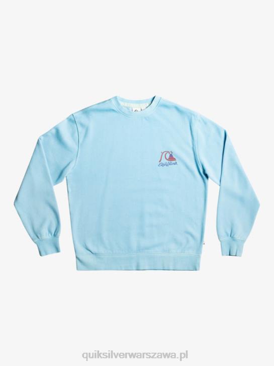 mężczyźni Quiksilver neonowa bluza z kapturem 4DBV1057 niebieskie niebo