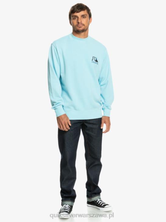 mężczyźni Quiksilver neonowa bluza z kapturem 4DBV1057 niebieskie niebo
