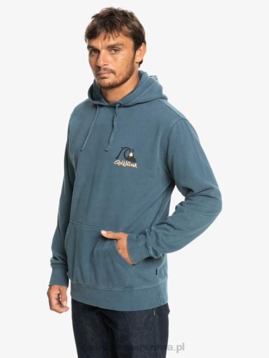 mężczyźni Quiksilver neonowa bluza z kapturem 4DBV1355 morze Beringa