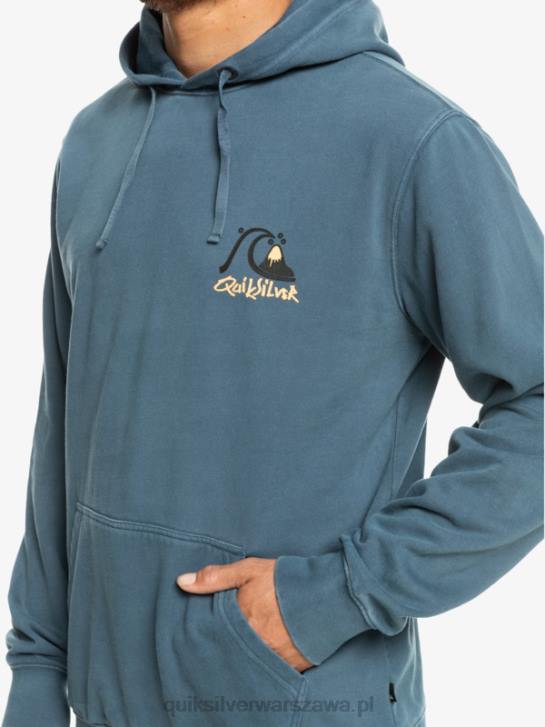 mężczyźni Quiksilver neonowa bluza z kapturem 4DBV1355 morze Beringa