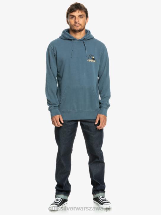 mężczyźni Quiksilver neonowa bluza z kapturem 4DBV1355 morze Beringa