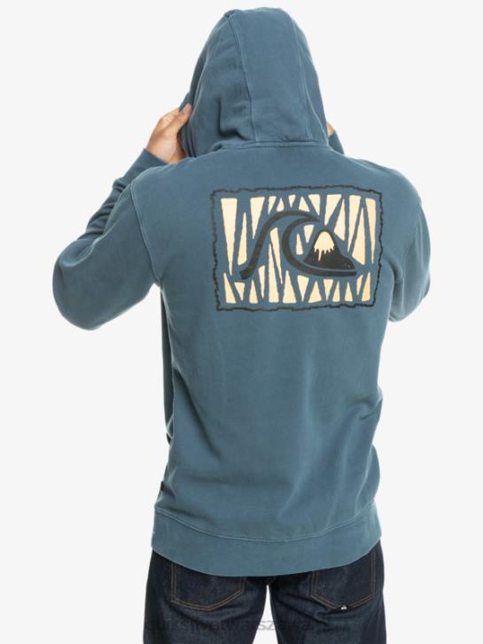 mężczyźni Quiksilver neonowa bluza z kapturem 4DBV1355 morze Beringa