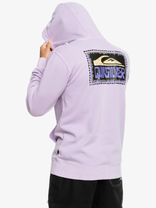 mężczyźni Quiksilver neonowa bluza z kapturem 4DBV1356 pastelowy liliowy