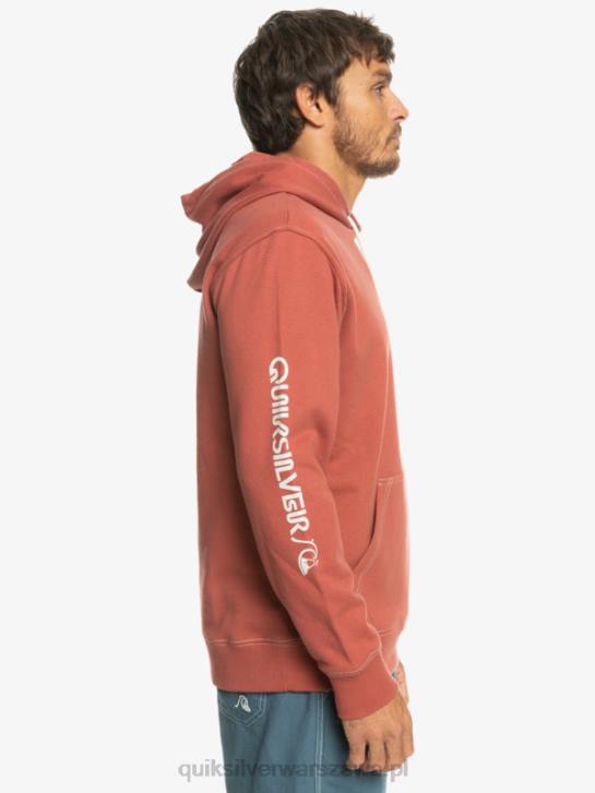 mężczyźni Quiksilver oryginalna bluza z kapturem 4DBV1034 Marsala