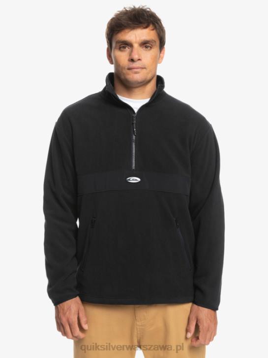 mężczyźni Quiksilver polar z zamkiem błyskawicznym Saturn 4DBV1561 czarny