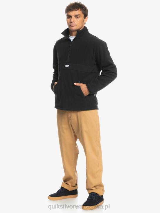 mężczyźni Quiksilver polar z zamkiem błyskawicznym Saturn 4DBV1561 czarny