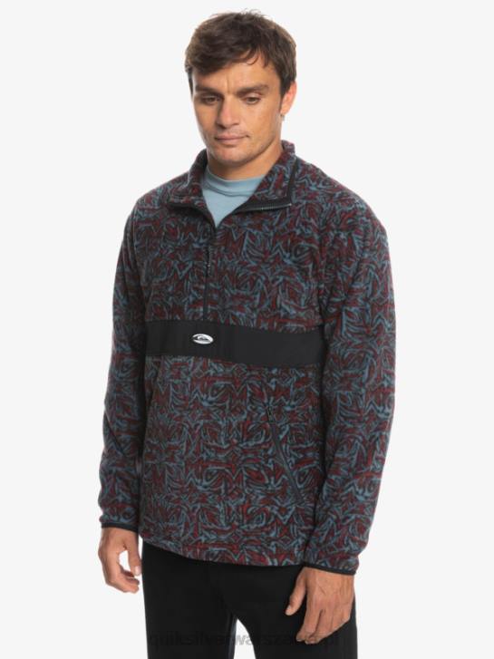 mężczyźni Quiksilver polar z zamkiem błyskawicznym Saturn 4DBV1562 prowansalski niebieski saturn