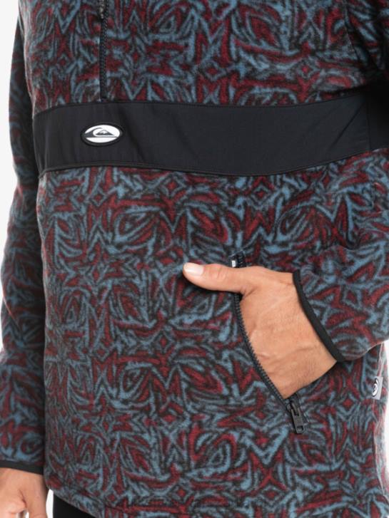 mężczyźni Quiksilver polar z zamkiem błyskawicznym Saturn 4DBV1562 prowansalski niebieski saturn