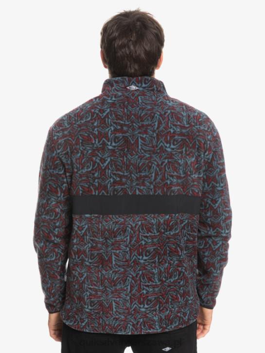 mężczyźni Quiksilver polar z zamkiem błyskawicznym Saturn 4DBV1562 prowansalski niebieski saturn