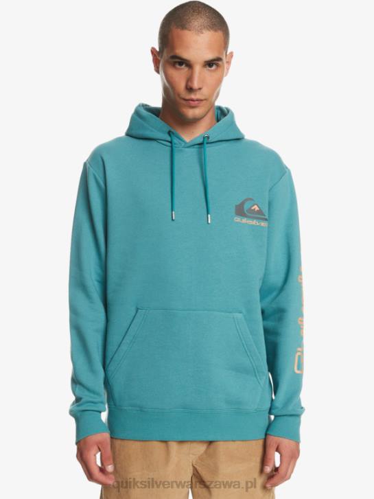 mężczyźni Quiksilver polarowa bluza z kapturem i logo omni 4DBV1030 bretoński niebieski