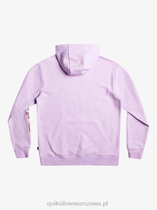 mężczyźni Quiksilver polarowa bluza z kapturem i logo omni 4DBV1031 pastelowy liliowy