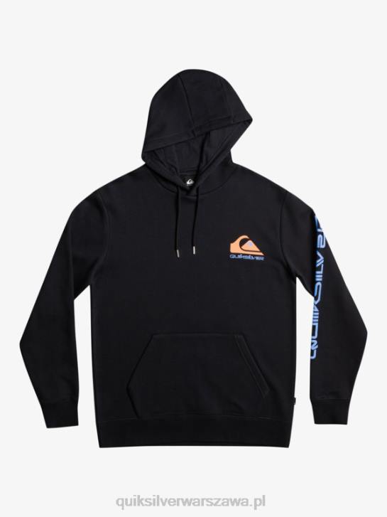 mężczyźni Quiksilver polarowa bluza z kapturem i logo omni 4DBV1032 czarny