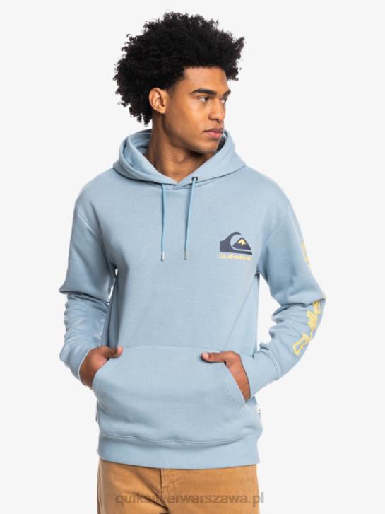mężczyźni Quiksilver polarowa bluza z kapturem i logo omni 4DBV1090 czarny