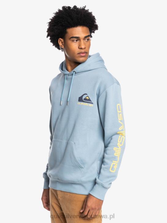 mężczyźni Quiksilver polarowa bluza z kapturem i logo omni 4DBV1090 czarny