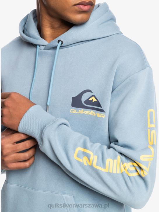 mężczyźni Quiksilver polarowa bluza z kapturem i logo omni 4DBV1090 czarny