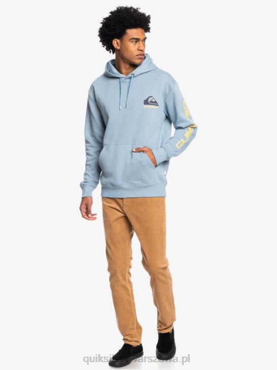 mężczyźni Quiksilver polarowa bluza z kapturem i logo omni 4DBV1090 czarny