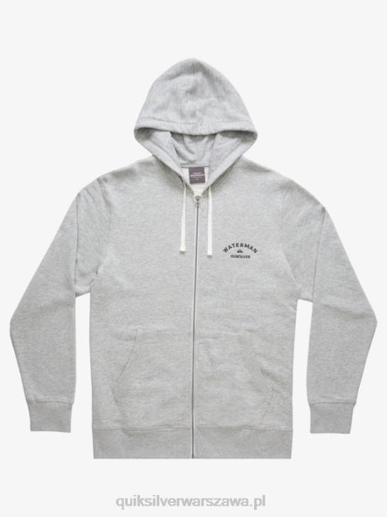 mężczyźni Quiksilver rozpinana bluza z kapturem waterman after surf 4DBV1419 jasnoszary wrzos