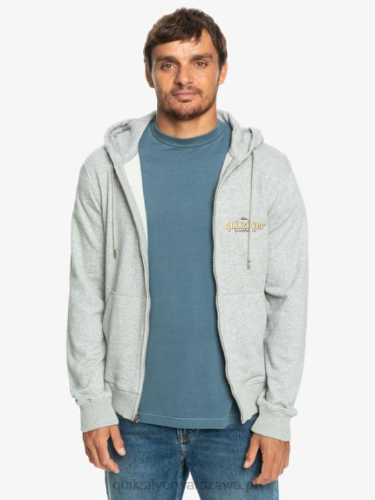 mężczyźni Quiksilver rozpinana bluza z napisem 4DBV1148 jasnoszary wrzos