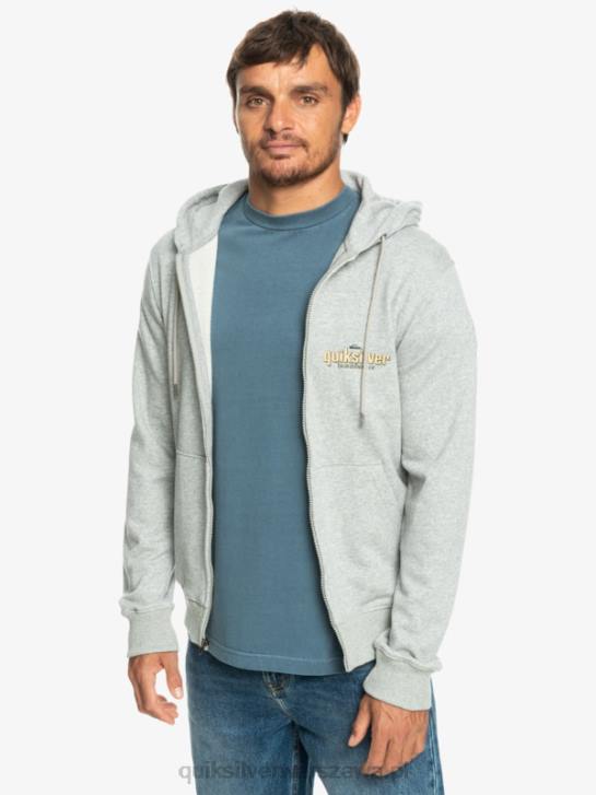 mężczyźni Quiksilver rozpinana bluza z napisem 4DBV1148 jasnoszary wrzos