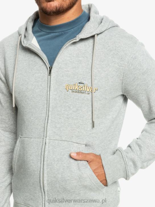 mężczyźni Quiksilver rozpinana bluza z napisem 4DBV1148 jasnoszary wrzos