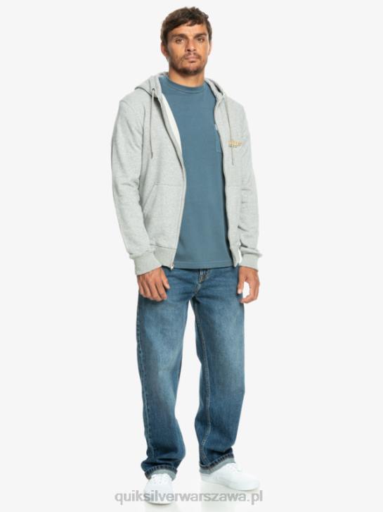 mężczyźni Quiksilver rozpinana bluza z napisem 4DBV1148 jasnoszary wrzos