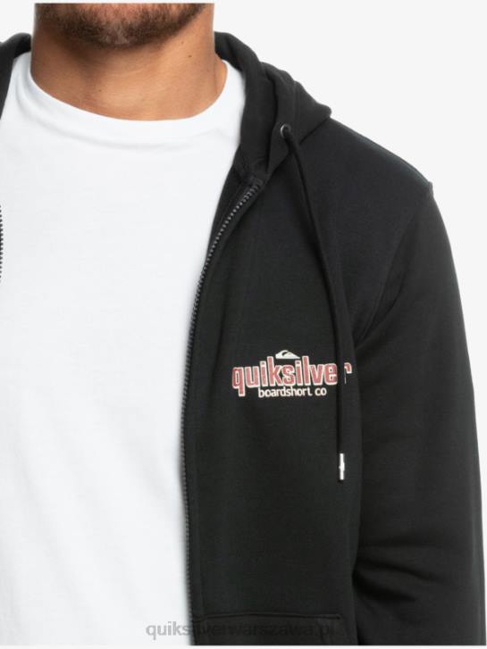 mężczyźni Quiksilver rozpinana bluza z napisem 4DBV1149 czarny