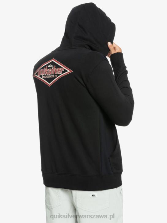 mężczyźni Quiksilver rozpinana bluza z napisem 4DBV1149 czarny