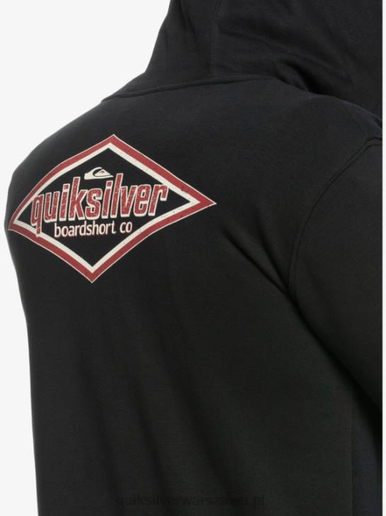 mężczyźni Quiksilver rozpinana bluza z napisem 4DBV1149 czarny