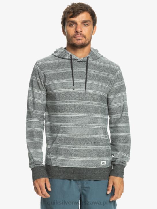 mężczyźni Quiksilver świetna bluza z kapturem firmy Otway 4DBV580 czarny pasek
