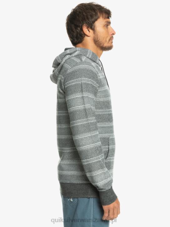 mężczyźni Quiksilver świetna bluza z kapturem firmy Otway 4DBV580 czarny pasek
