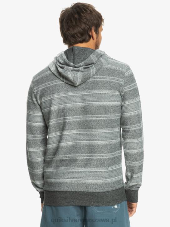 mężczyźni Quiksilver świetna bluza z kapturem firmy Otway 4DBV580 czarny pasek