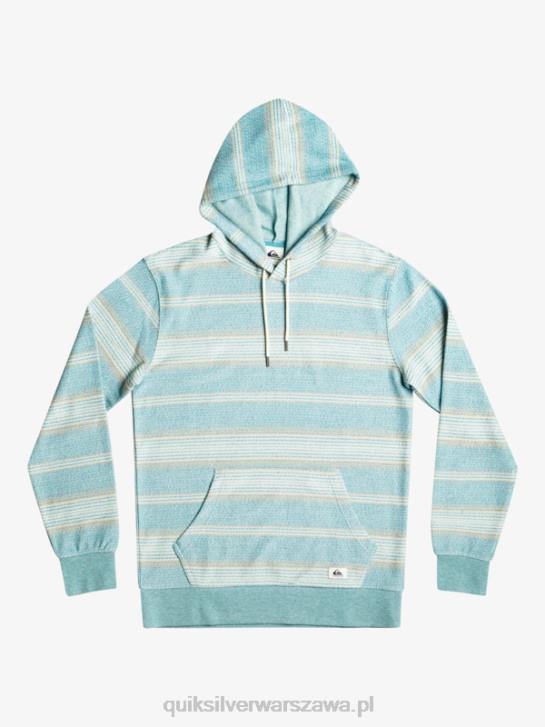 mężczyźni Quiksilver świetna bluza z kapturem firmy Otway 4DBV581 bretoński niebieski pasek otway