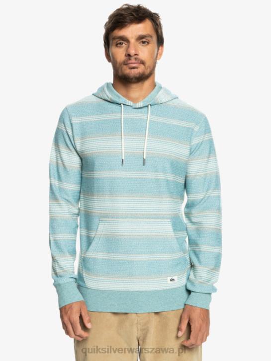 mężczyźni Quiksilver świetna bluza z kapturem firmy Otway 4DBV581 bretoński niebieski pasek otway
