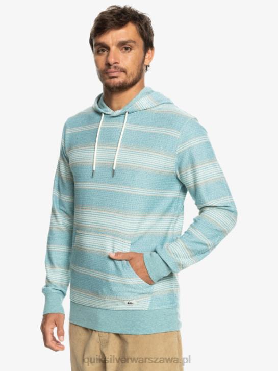mężczyźni Quiksilver świetna bluza z kapturem firmy Otway 4DBV581 bretoński niebieski pasek otway