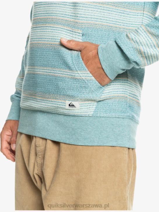 mężczyźni Quiksilver świetna bluza z kapturem firmy Otway 4DBV581 bretoński niebieski pasek otway