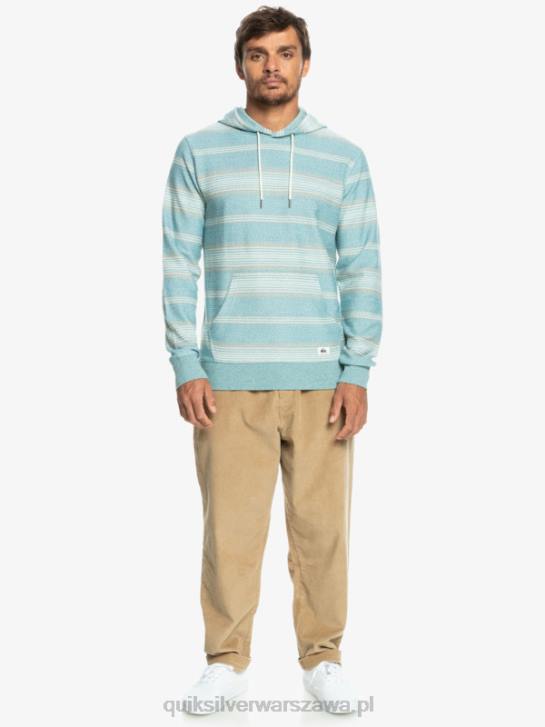 mężczyźni Quiksilver świetna bluza z kapturem firmy Otway 4DBV581 bretoński niebieski pasek otway