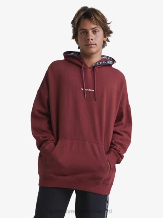 mężczyźni Quiksilver x Stab bluza z kapturem 4DBV1804 wino rubinowe