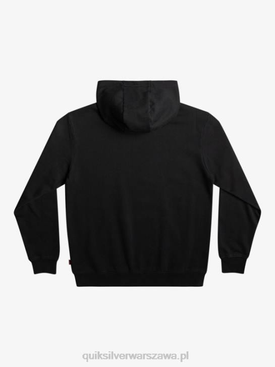 mężczyźni Quiksilver x Stranger Oficjalna bluza z kapturem z logo rzeczy 4DBV1806 czarny