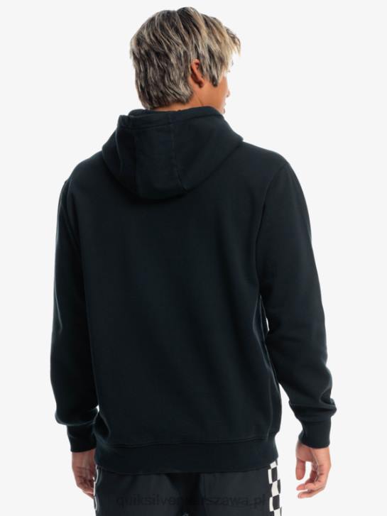 mężczyźni Quiksilver x Stranger Oficjalna bluza z kapturem z logo rzeczy 4DBV1806 czarny