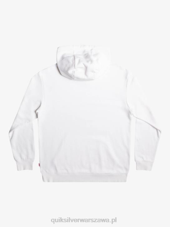 mężczyźni Quiksilver x Stranger Oficjalna bluza z kapturem z logo rzeczy 4DBV1807 biały