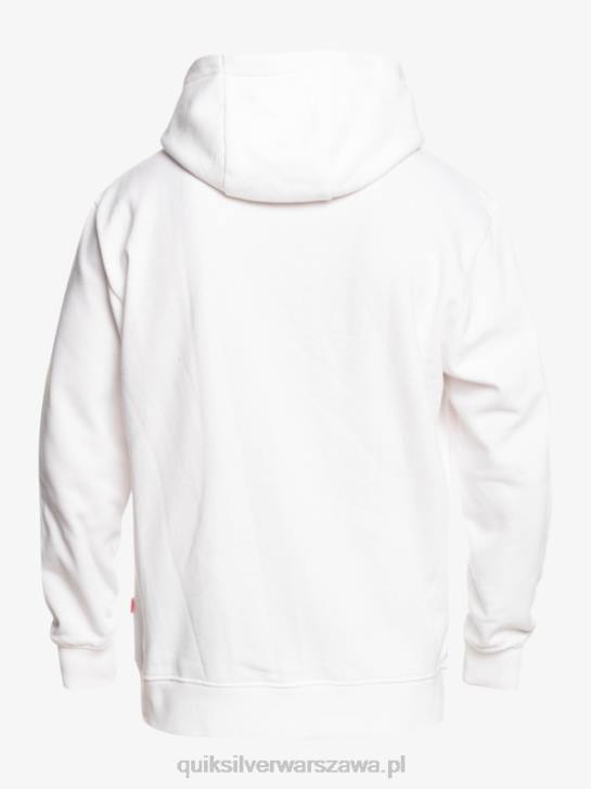 mężczyźni Quiksilver x Stranger Oficjalna bluza z kapturem z logo rzeczy 4DBV1807 biały