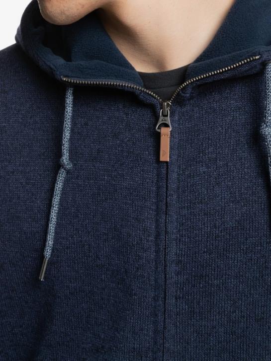 mężczyźni Quiksilver zapinana na zamek bluza firmy keller 4DBV1478 paryska noc