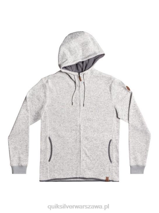 mężczyźni Quiksilver zapinana na zamek bluza firmy keller 4DBV1479 jasnoszary wrzos