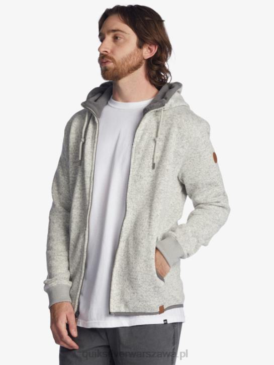 mężczyźni Quiksilver zapinana na zamek bluza firmy keller 4DBV1479 jasnoszary wrzos
