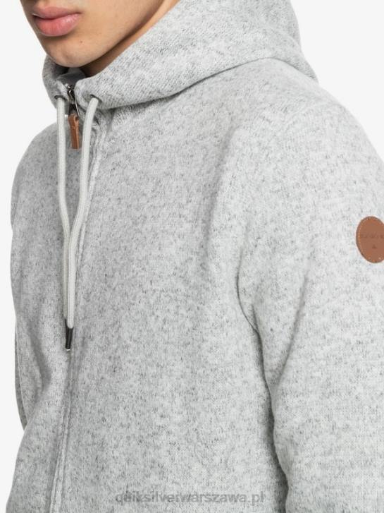 mężczyźni Quiksilver zapinana na zamek bluza firmy keller 4DBV1479 jasnoszary wrzos