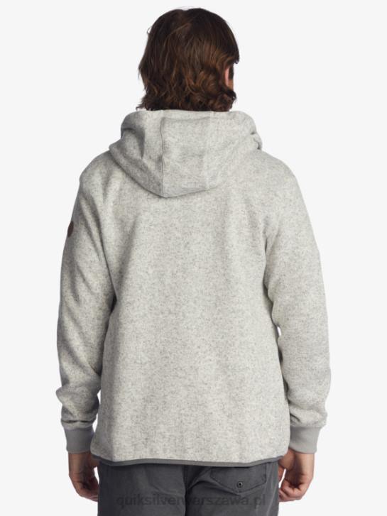 mężczyźni Quiksilver zapinana na zamek bluza firmy keller 4DBV1479 jasnoszary wrzos