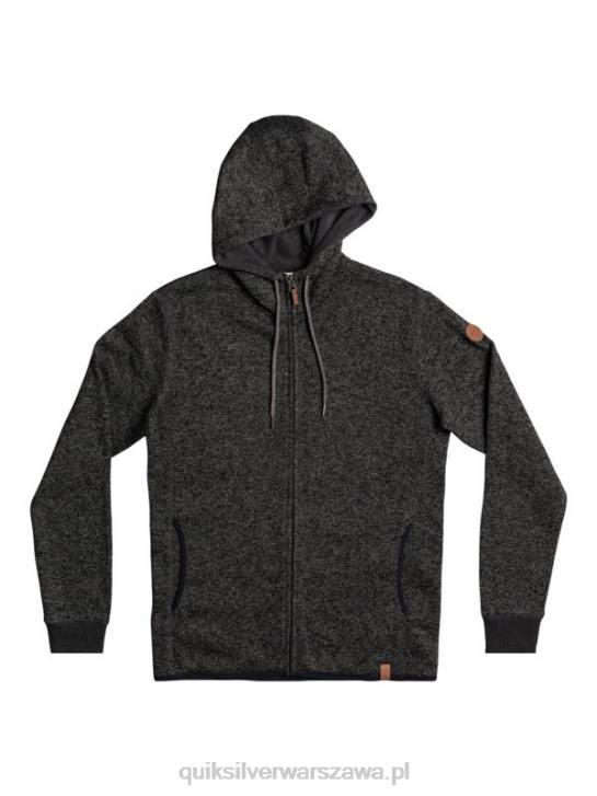 mężczyźni Quiksilver zapinana na zamek bluza firmy keller 4DBV1480 ciemnoszary wrzos