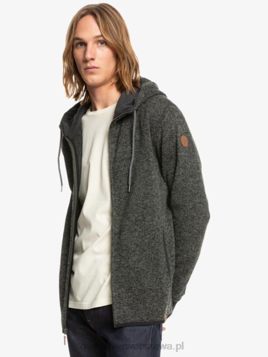 mężczyźni Quiksilver zapinana na zamek bluza firmy keller 4DBV1480 ciemnoszary wrzos