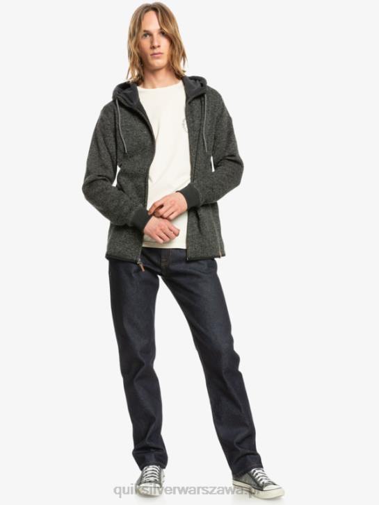 mężczyźni Quiksilver zapinana na zamek bluza firmy keller 4DBV1480 ciemnoszary wrzos