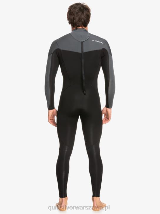 mężczyźni Quiksilver Kombinezon 3/2 do codziennych sesji z suwakiem z tyłu 4DBV926 czarny/brązowy